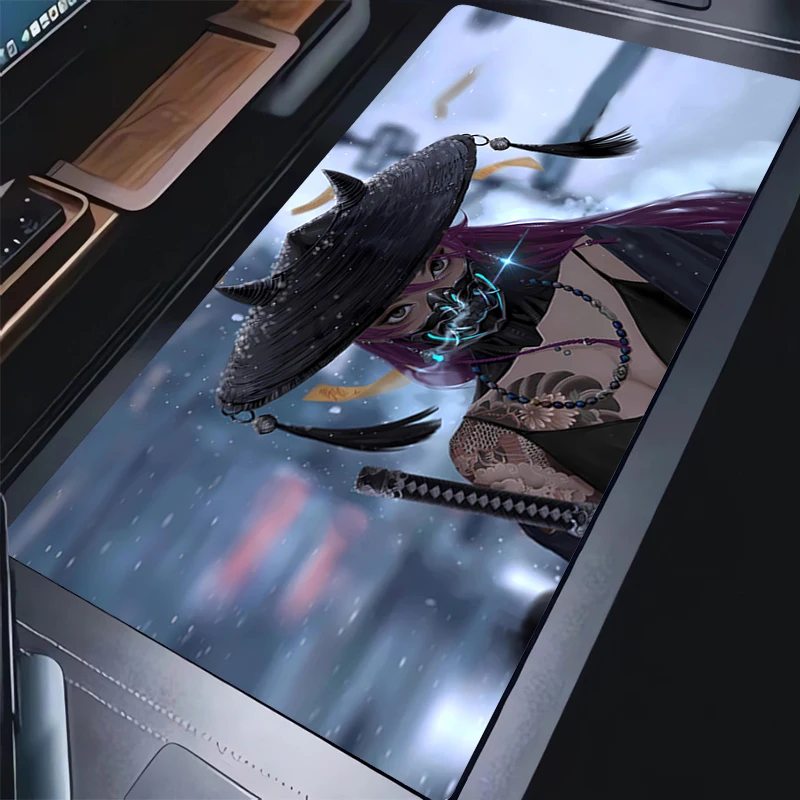 Mouse pad Demon Mask Computer Speed type carpet mat for e-sports players Laptop Cartoon Anime Keyboard Mousepad Office Desk Mat