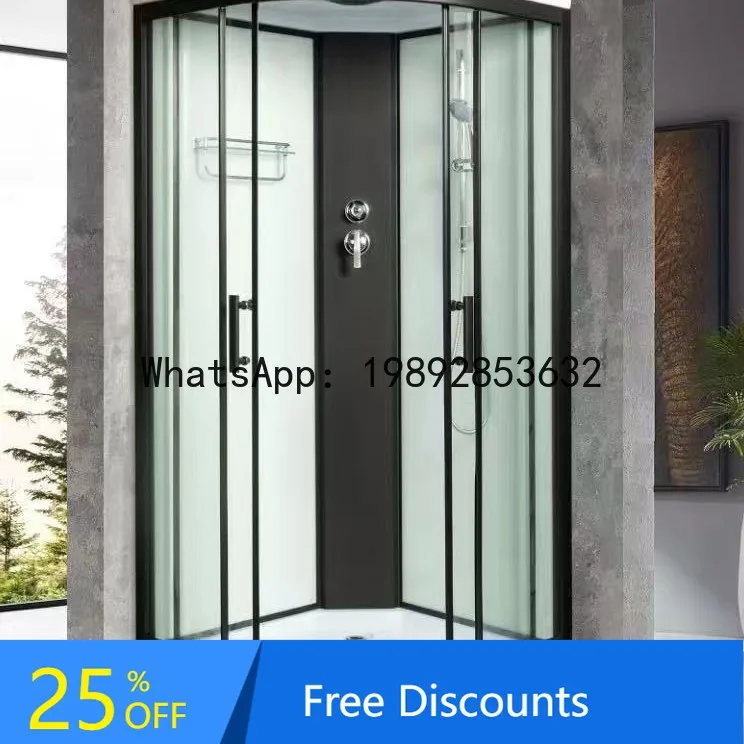 

CZ Overall Shower Room Curved Fan-Shaped Home Shower Partition Bath Curved Bathroom Warm Air Water Isolation