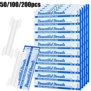 200/100/50PCS Transparan Napas Hidung Strip 2 Mendukung Berhenti Mendengkur Tepat Bantuan Hidung Patch Tidur Yang Baik Patch Pernapasan Yang Lebih Baik 8 penjualan terbaik bernapas dengan benar - №
