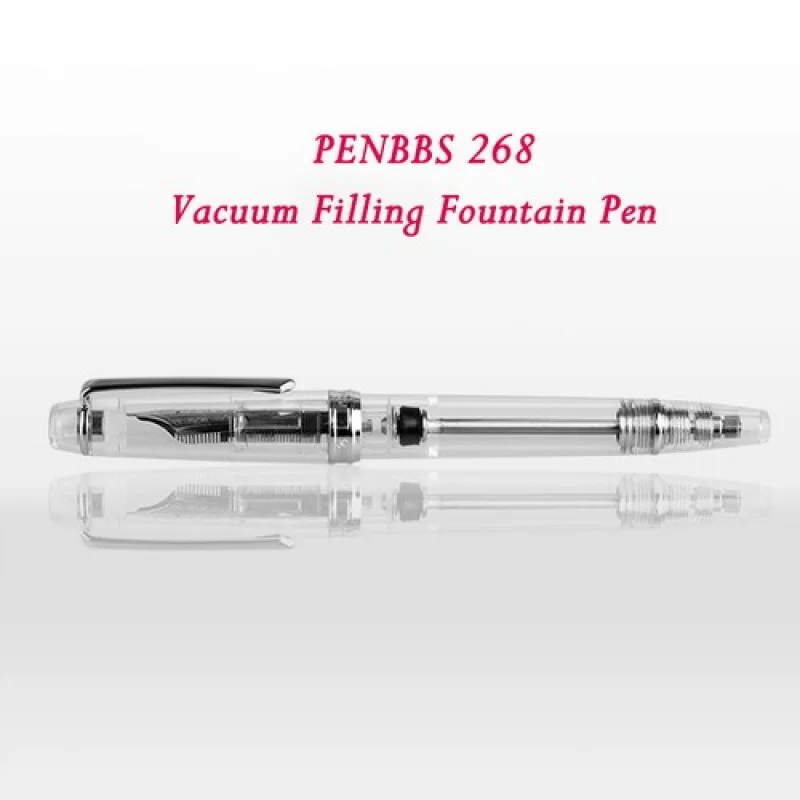 

A+ PENBBS 268 Перьевая ручка с вакуумным наполнением EF/F/M Прозрачная с подарочным набором ручек в коробке