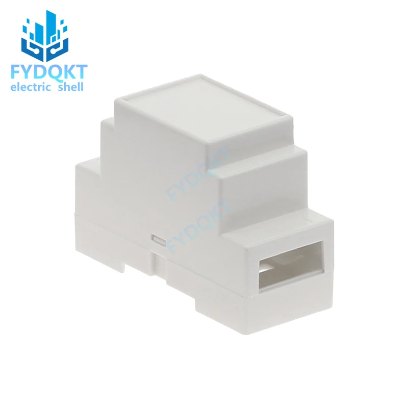 1PC  35-Rail Mounting Instrument Housing 88x37x59mm DIN Rail PLC Junction Box Plastic Electronics Shell Project Case 4-01