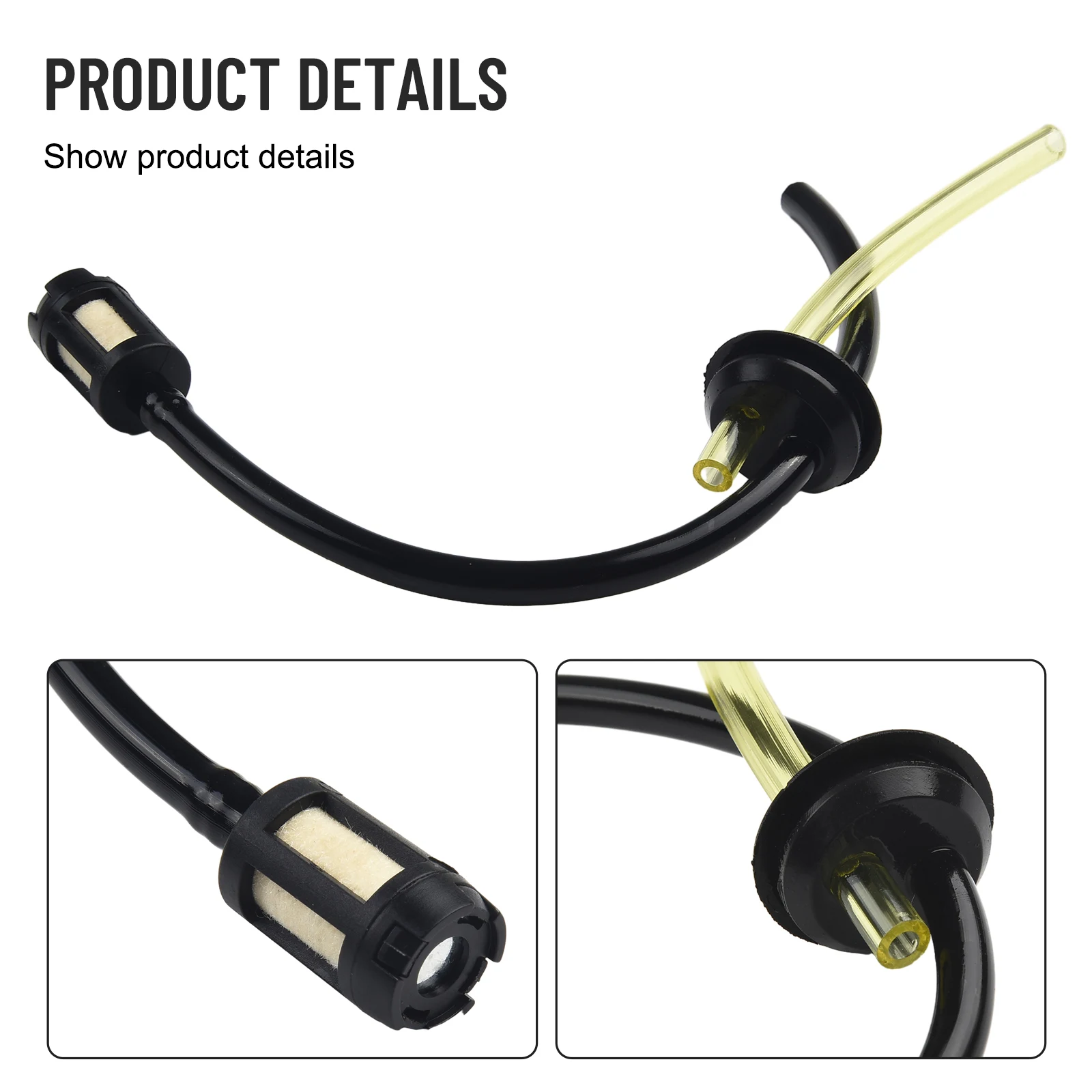 1pc Trimmer Tubo Con Filtro Serbatoio Sostituzione Decespugliatore Tubo ABS Tubo 21 cm Lunghezza Carburante Benzina Serbatoio Filtro 2x1.3 cm Strumento di Potere