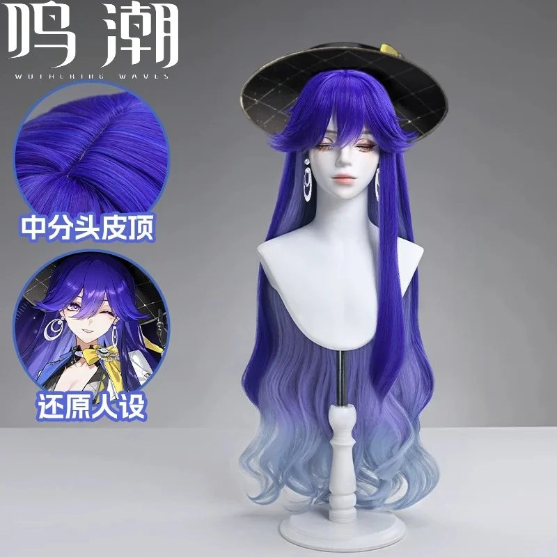 Wuthering Waves Lucilla Cosplay Costume Set Elegant Urban Outfit with Hat Earrings Leg Garter Wig Women's Dress for Halloween