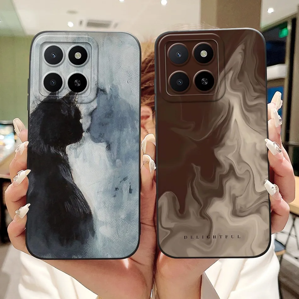 For Honor X5b Plus Fashion Dusk Beach Painting Phone Case For Honor X5b X 5B Plus Soft Silicone Shockproof Cases