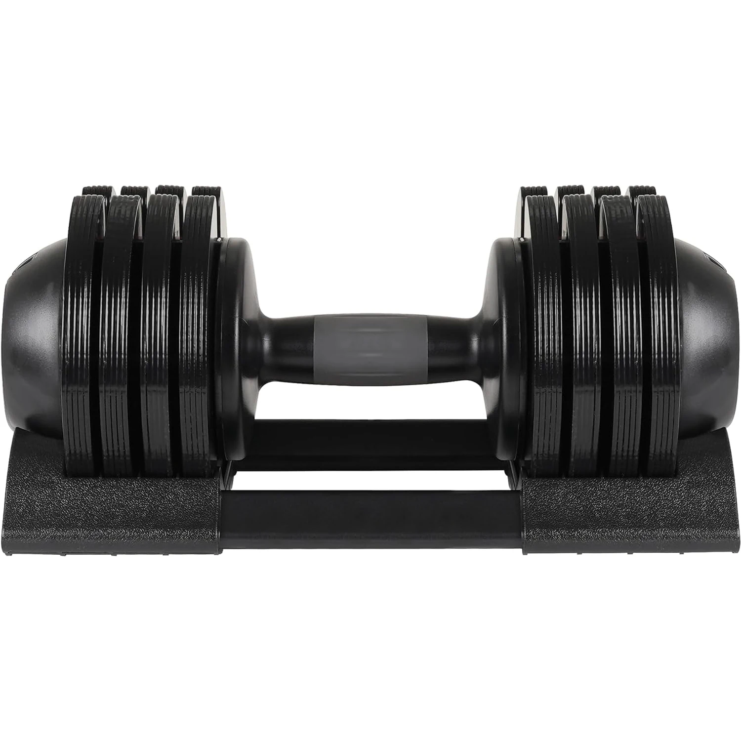 52LBS 스틸 조절식 덤벨 트레이 포함 미끄럼 방지 핸들 남녀 홈 근력 운동