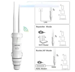 WAVLINK-AC600ワイヤレスwifiルーター,高出力,屋外,アクセスポイント,cpeデュアルバンド,2.4g,5ghz,12dbiアンテナ,poe