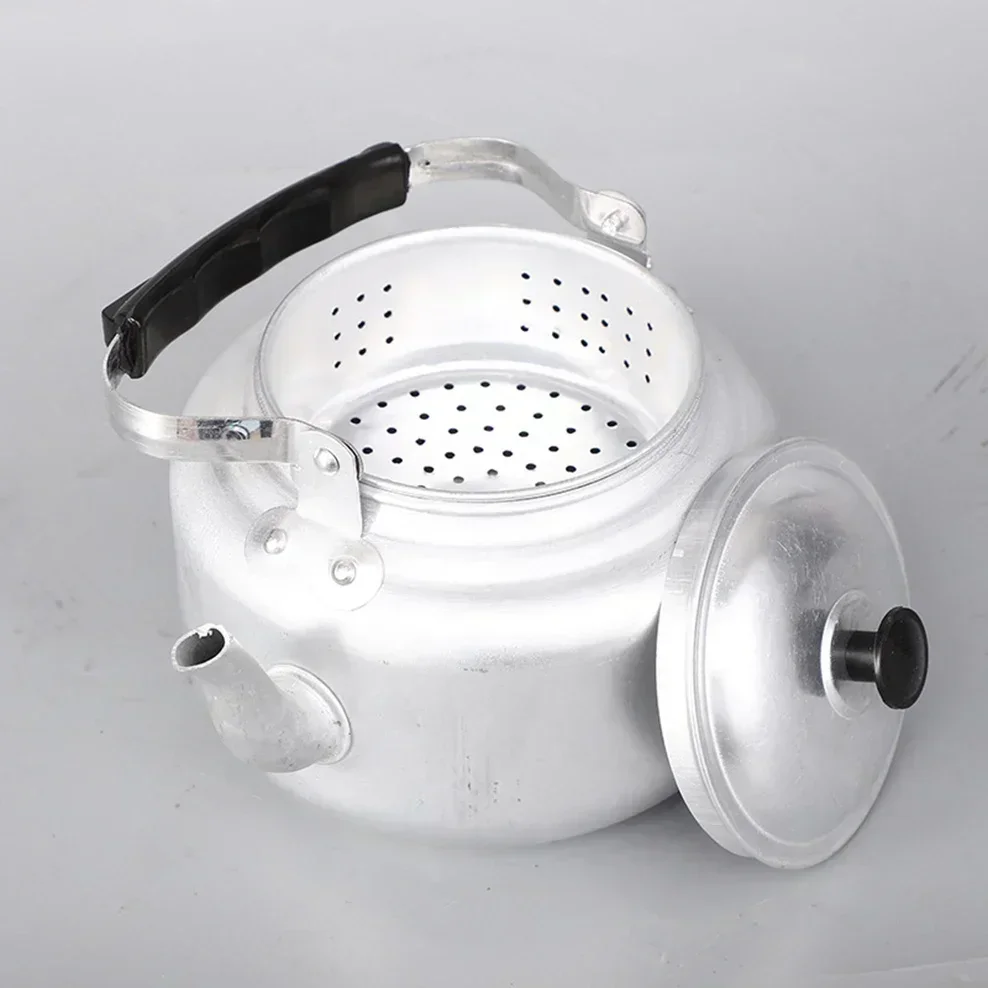 Small Aluminum Teapot  Portable Korean Rice Wine Jug Aluminum Alloy Teapot With Tea Strainer Home Gas Boiling Water Kettle