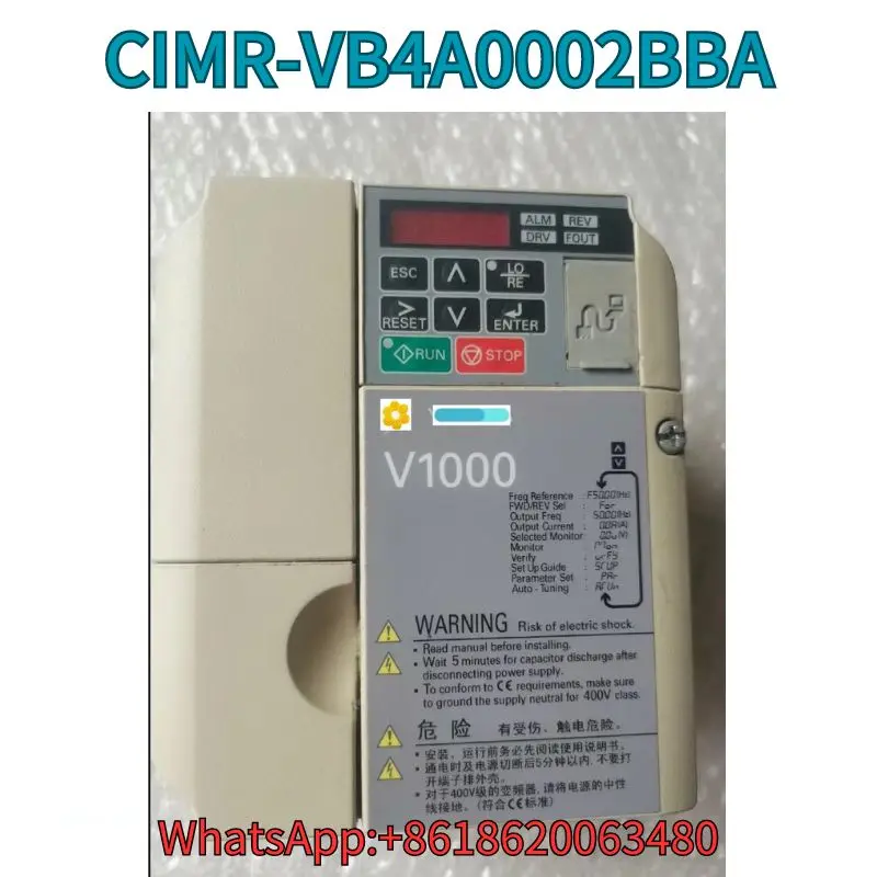 

Used Frequency converter CIMR-VB4A0002BBA test OK Fast Shipping