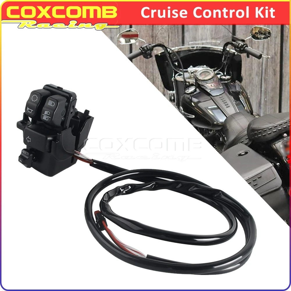 Electronic Speed Control Switch Motorcycle Handlebar Controller Button For Harley Slim FLSS Fat Boy FLSB FLSTN Street Bob