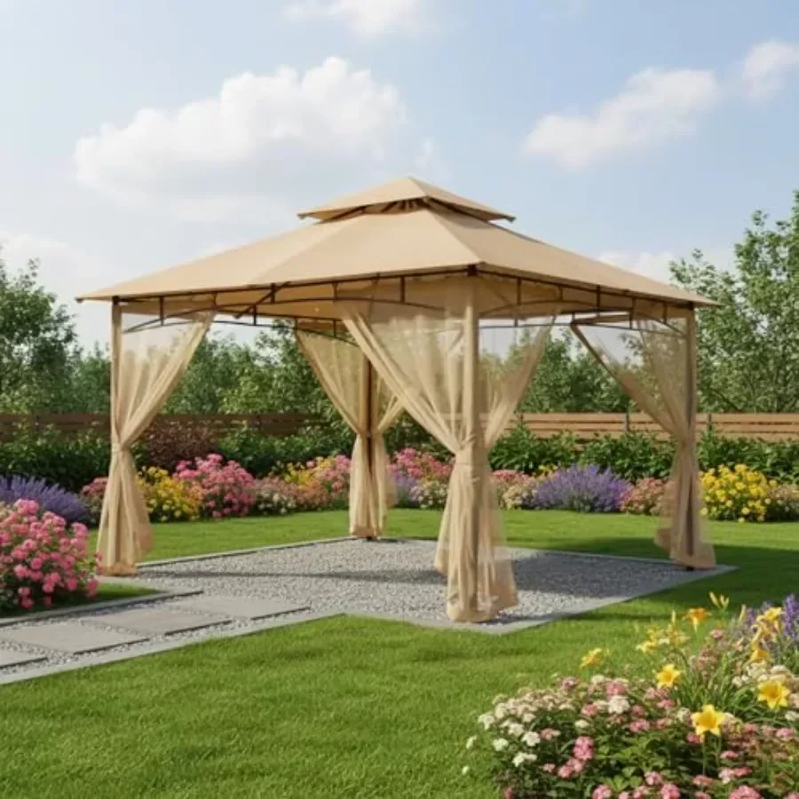 Reinforced RipLock 350 Replacement  Top Cover for 8' x 8' Master Gazebo Models 0909DP-NT in Navy Blue with UV Protection and We