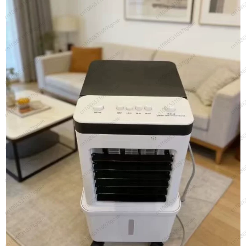 Mobile Evaporative Cooling Fan 15L Removable Water Tank Quiet 3 Speed Timed Remote Air Cooler for Household Office Shop Use view 2