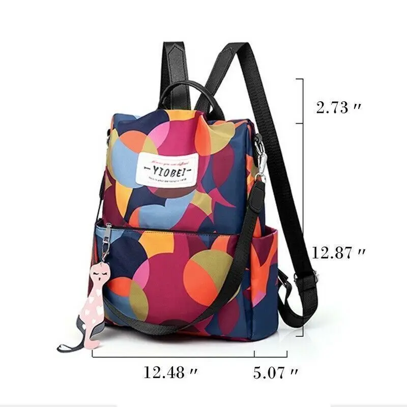 Large Women Anti-theft Travel Waterproof Backpack Ladies Handbag Shoulder Bag UK