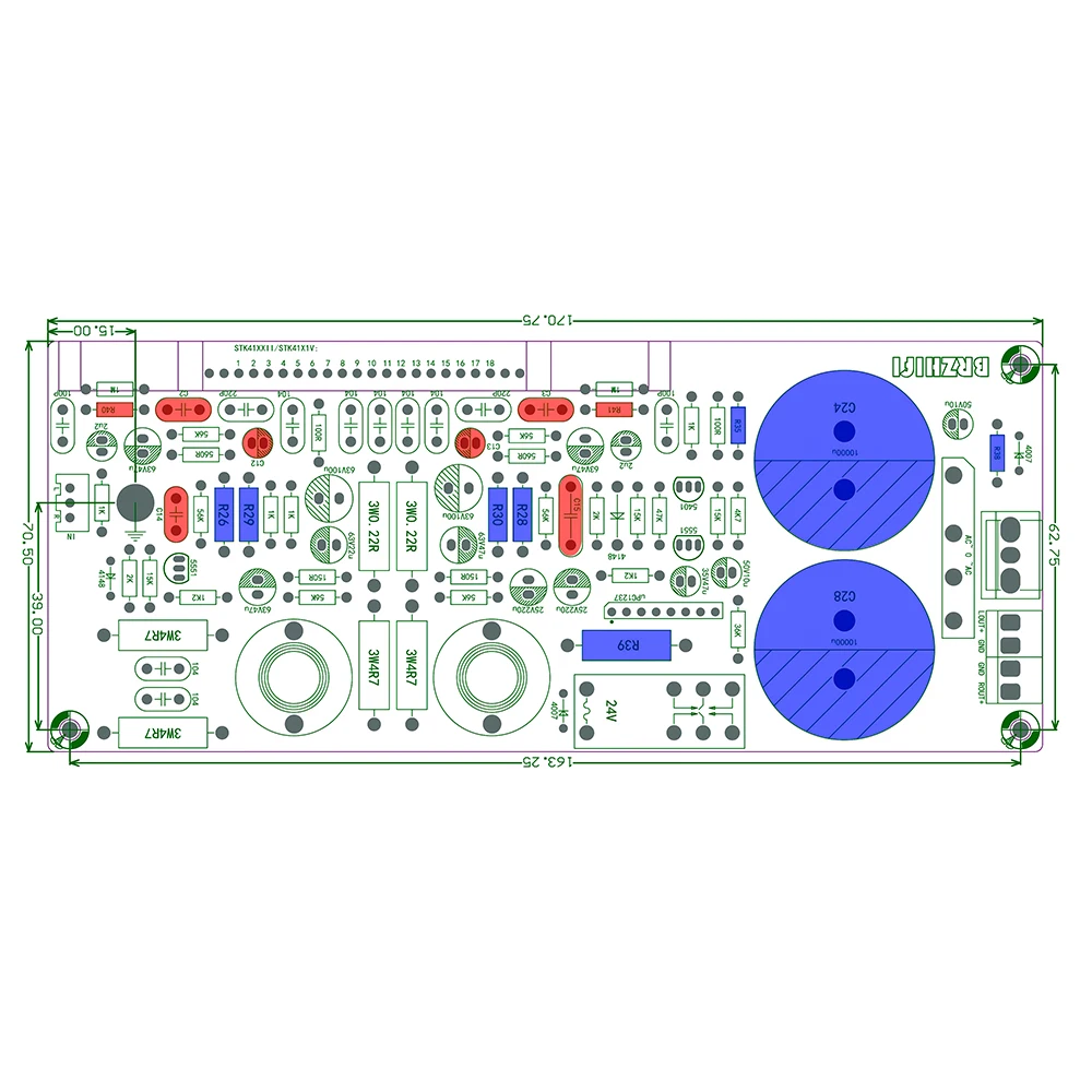 Lyele Audio STK4151/4191 плата усилителя стерео Hi-Fi высококачественная плата усилителя звука