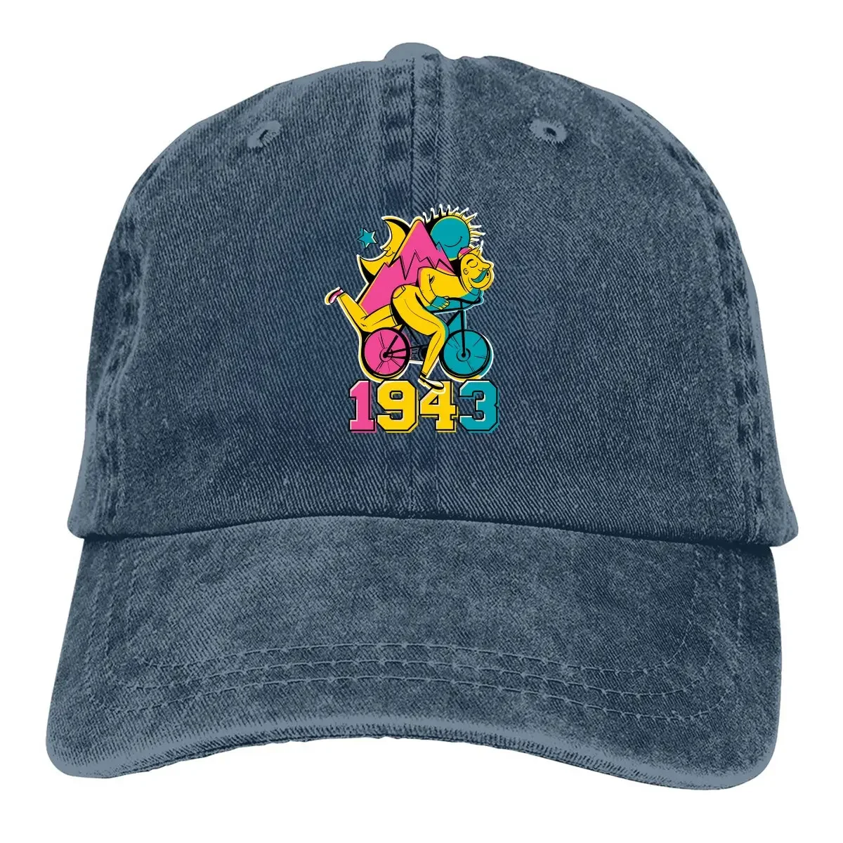 Bicycle Day LSD 1943 Multicolor Hat Peaked Women's Cap Trippy Psychedelic Personalized Visor Protection Hats