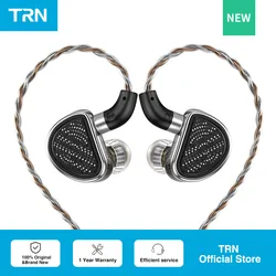 TRN TA4 2BA+2DD Knowles Hybrid  in-Ear Earphones/Headphone  HiFi Bass 3.5mm/2.5mm/4.4mm Cable for Smartphones/PC