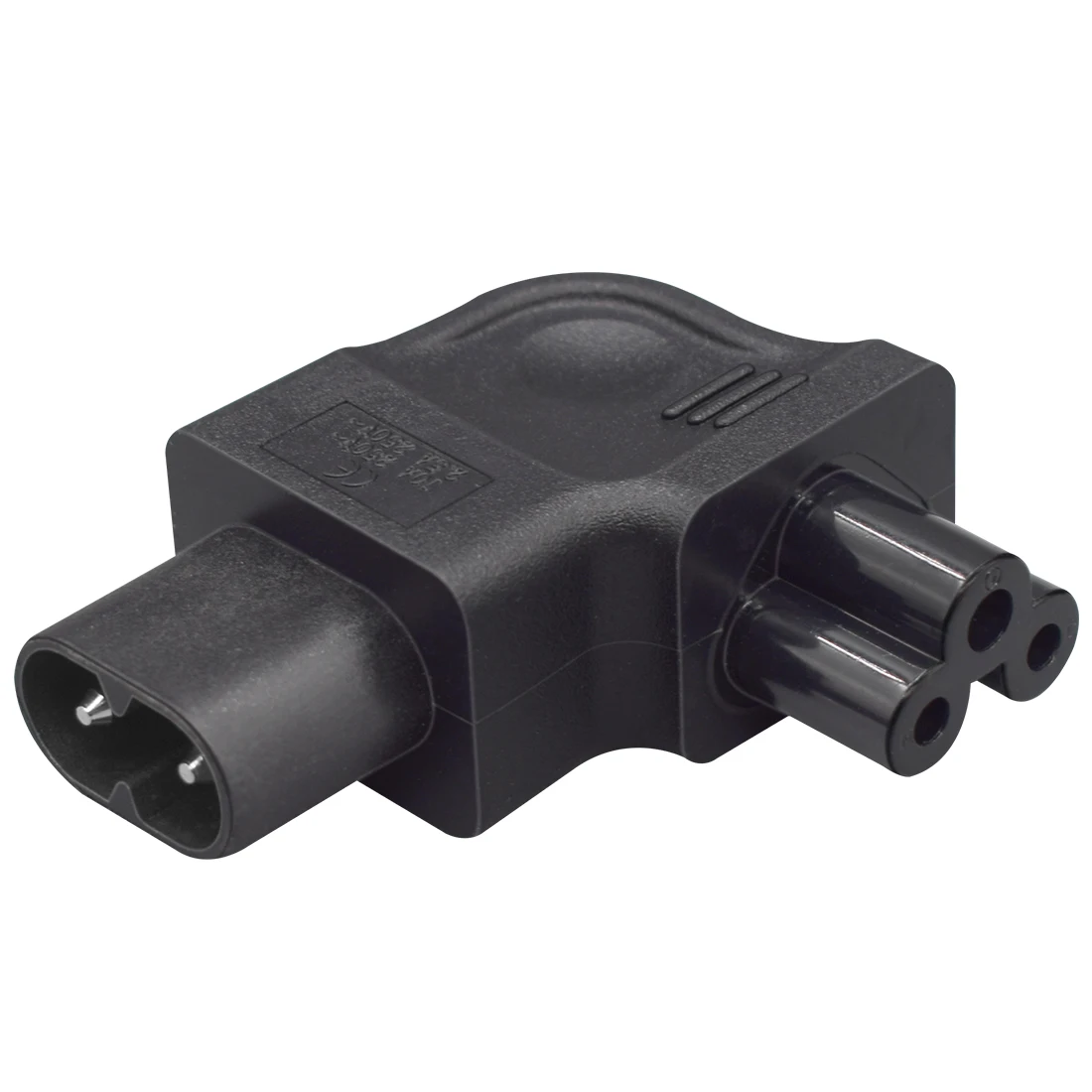 JORINDO IEC320 C8 do C5 zasilanie prądem zmiennym wtyczka konwersji, rysunek 8 do kwiat śliwy, 3-dołkowe męskie złącze adaptera o sile