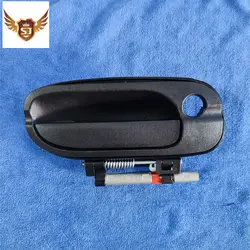 Exterior Door Handle for Nissan Sentra 2000-2006, Front Left and Right with Hole black texture