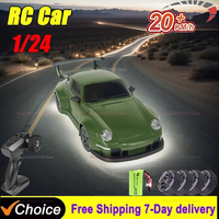 1:24 20KM/H High Speed RC Drift With Gryo Vehicle 4WD Remote Control Racing Cars Competition Race Cars Kid Toys Replaceable Tire