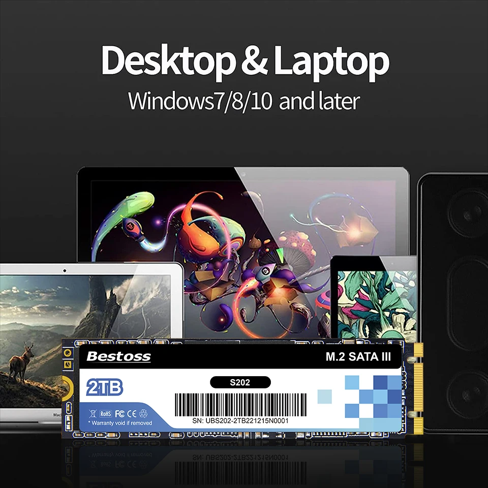 Bestoss SSD M2 SATA NGFF 2280 128GB 240 gb 256GB 512GB 1TB 2TB Sata 3.0 240gb 480gb SSD محرك الحالة الصلبة لأجهزة الكمبيوتر المحمول