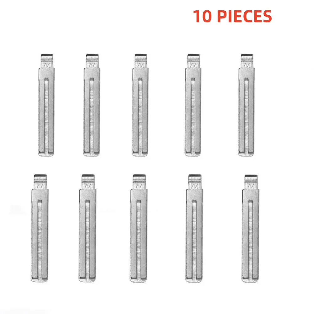 10pcs Uncut Metal NO. 77 77# HY22 TOY40 TOY48 for Hyundai Kia Lexus Toyota Key Blade for KD keydiy xhorse VVDI remotes universal