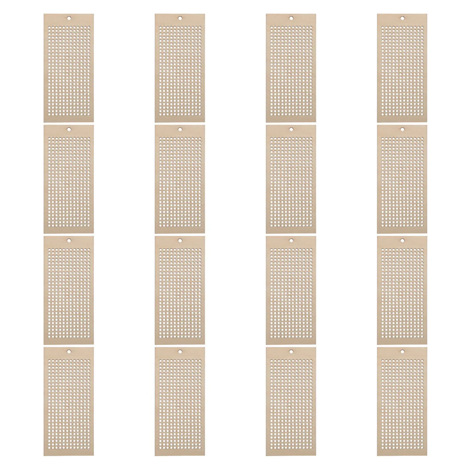 

24pcs Wooden Cross Stitch Bookmark Blanks For Diy Crafting Hollow Out Natural Wood Bookmarks Embroidery Pendant For Art Sewing