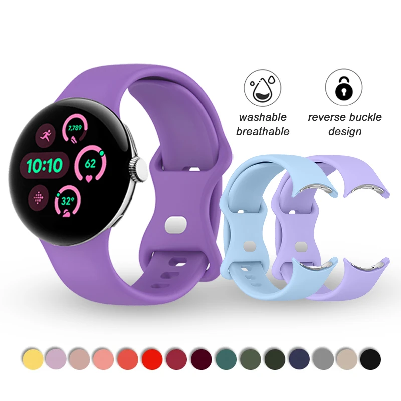 Bracelet Correa pour Google Pixel Watch 3 41mm 45mm, bracelet en silicone étanche, bracelets de sport pour Pixel Watch 2