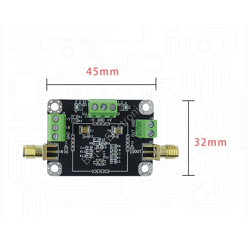 OPA657 트랜스오세틱 TIA 증폭기 모듈 APD/PIN 고속 광검출기 펄스 전류가 전압을 흐른다