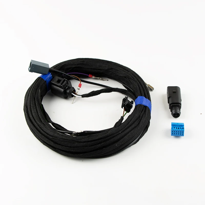 Reversing Camera Wiring Harnes For Passat B8 Golf 7 MK7 T-roc Polo Logo Camera Low line Flip Rear View Camera Cable Harness