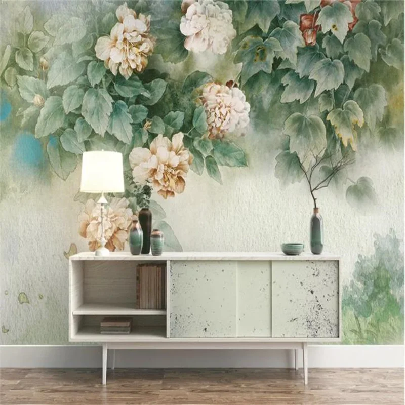 

3D Wallpaper Mural Flowers Wallpapers 3D Photo Mural For Living Room Bedroom TV Background Wallpaper 3D Wall Stickers