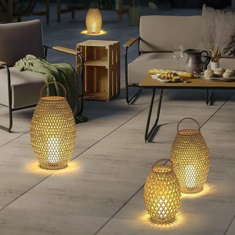 

Садовый светильник Садовая атмосфера Портативный светильник Водонепроницаемое плетение