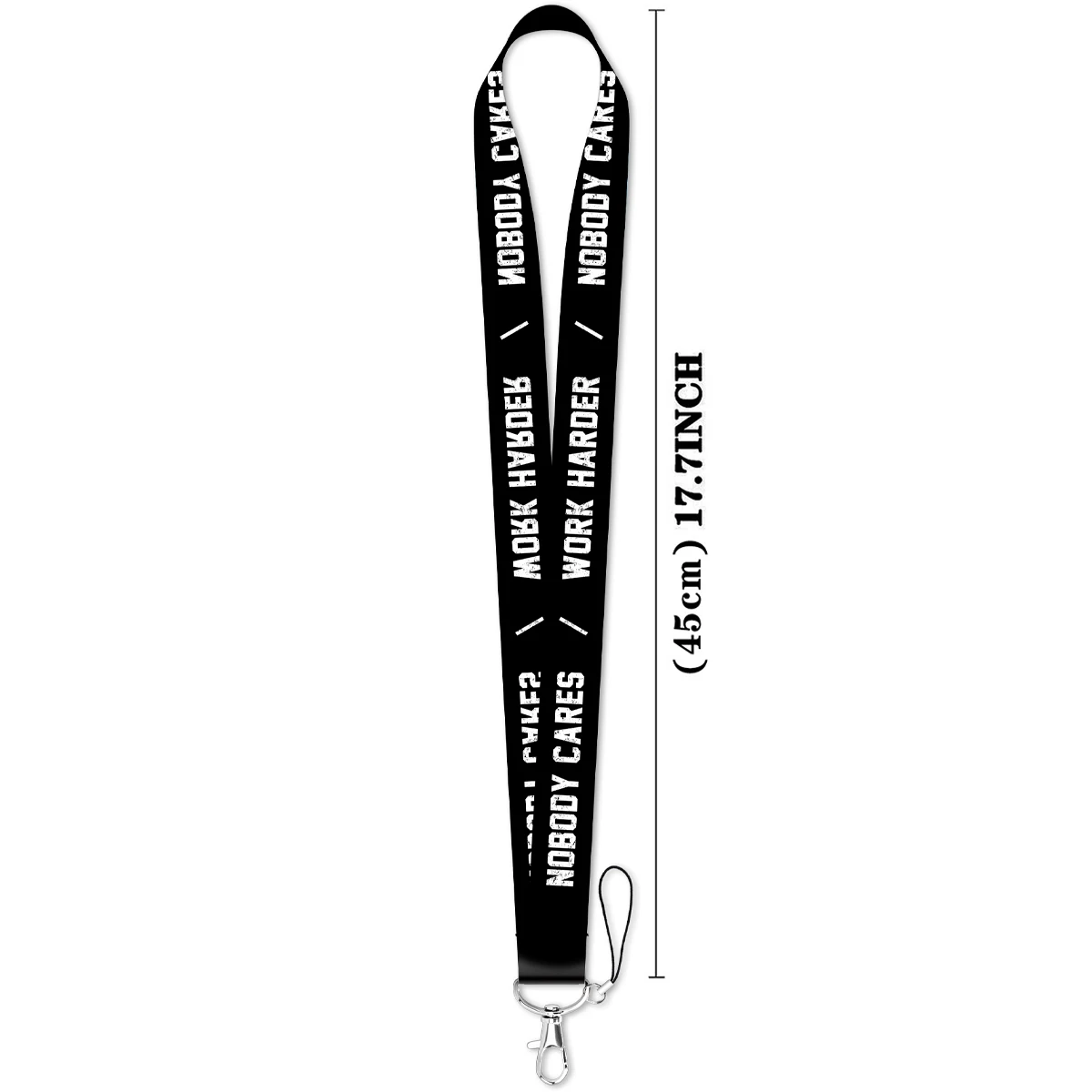 Vintage Trendy Zitat-Lanyard Halsband Schlüsselanhänger Landschafts-ID-Kartenhalter Ausweishülle Handy-Umhängeband Schlüsselring Zubehör – Detail 3