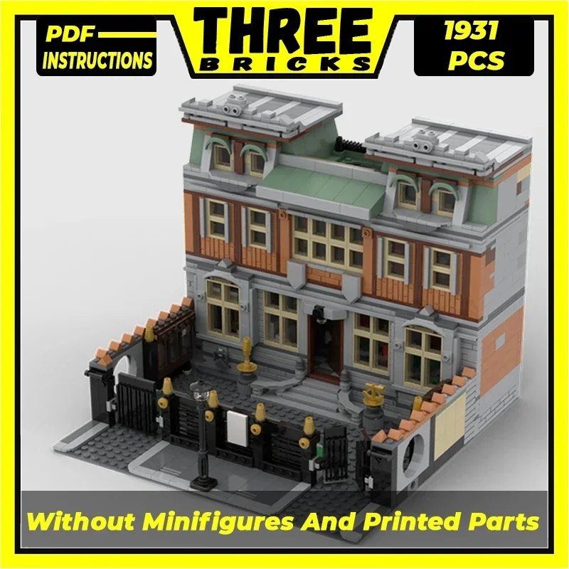 Technical Street View Model Moc Bricks Jeweler's Town Mansion Modular Building Blocks Gift Toys For Children DIY Sets Assembling