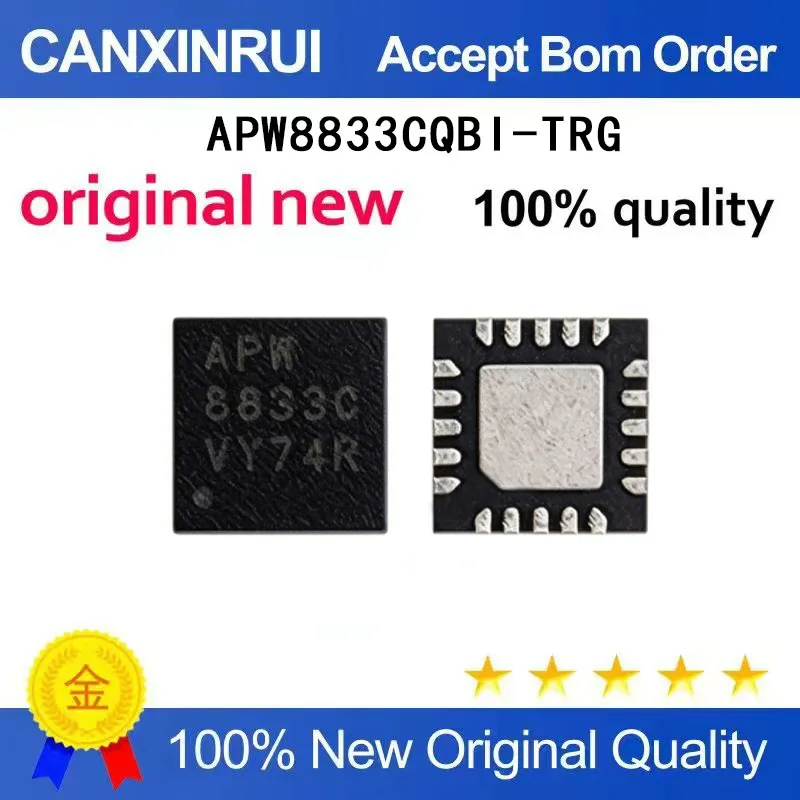 

(5 Pieces) Original APW8833CCQBI-TRG APW8833C QFN APW8833BQBI-TRG APW8833B