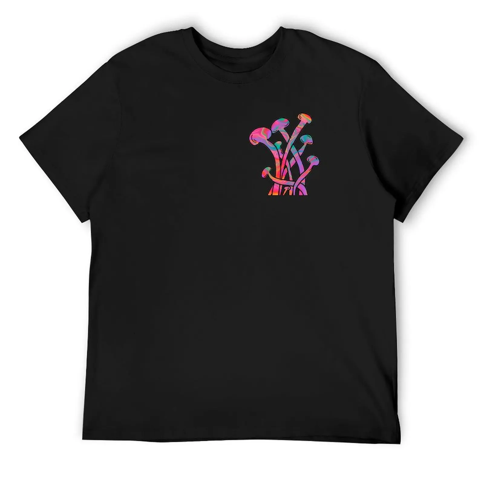 

Rainbow Magic Mushroom--hyphae T-Shirt summer tops blanks Men's t-shirts