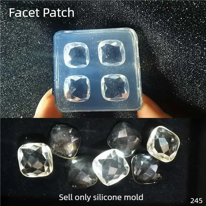 DIY Handcraft Gem cut patch Epoxy Resin Mold Food Play Miniature Pinching Mould Epoxy Resin Mold UV Resin Moldse