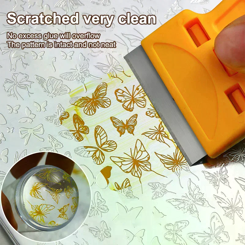 Nail Art Stamping Scraper Mult - Print Removal Spatula recension och pris