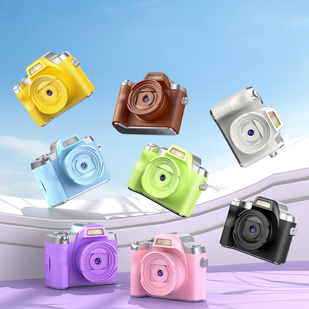 Mini Digital Camera 64MP 1080P Portable CCD Camera Video Recorder Vlogging Camera for Beginner Level Novice Camera Accessory