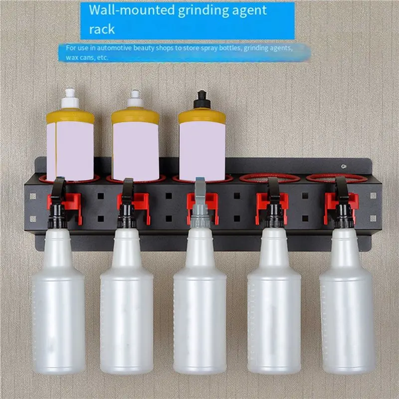 My Home 2X Spray Bottle Storage Rack Paint Bottle Storage Rack Hanger Can Detailing Spray Can Organizer Wall Mount For Workspace