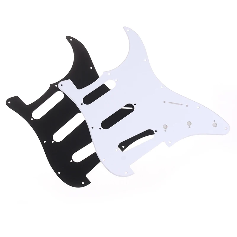 Guitar Pickguard 3 Ply Electric Guitar Pickguard Scratch Plate For Strat Stratocaster Black Instruments & Gear