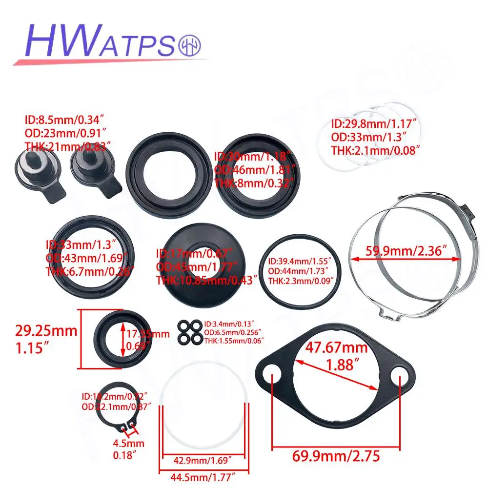Car Power Steering Rack Seal Repair Kit 04445-0K100 044450K100 For Toyota Hilux KUN15 TGN16 Kijang Innova TGN40 1TR 2TR 2KD