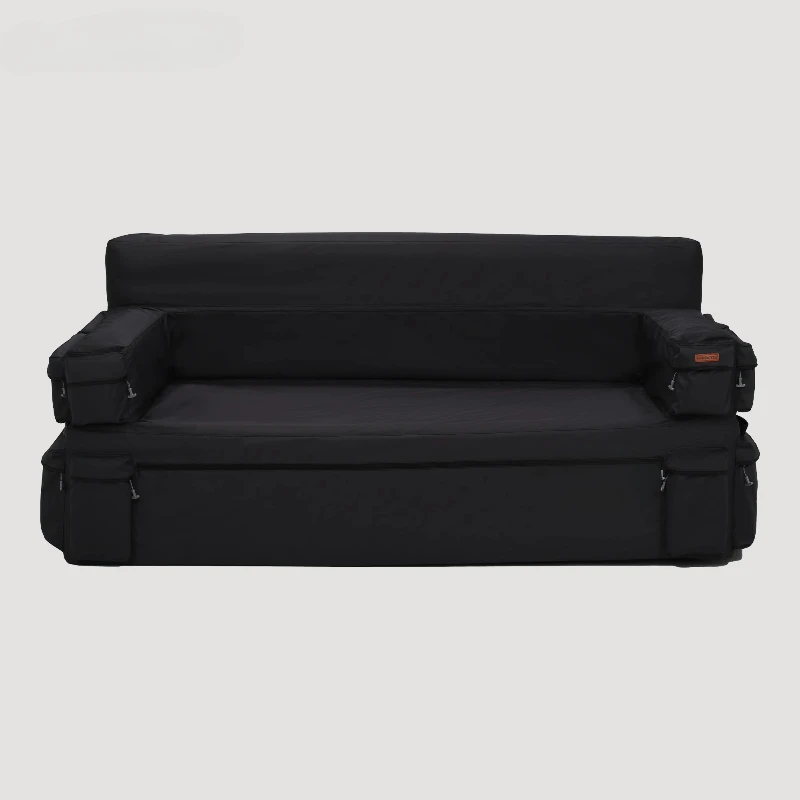 Outdoor inflatable backrest sofa folding double sofa leisure automatic inflatable camping music festival lazy sofa chair