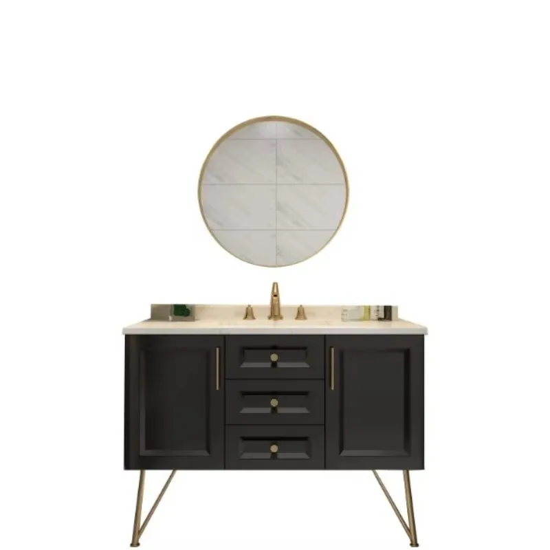 

Small household bathroom vanity bathroom cabinet with sink
