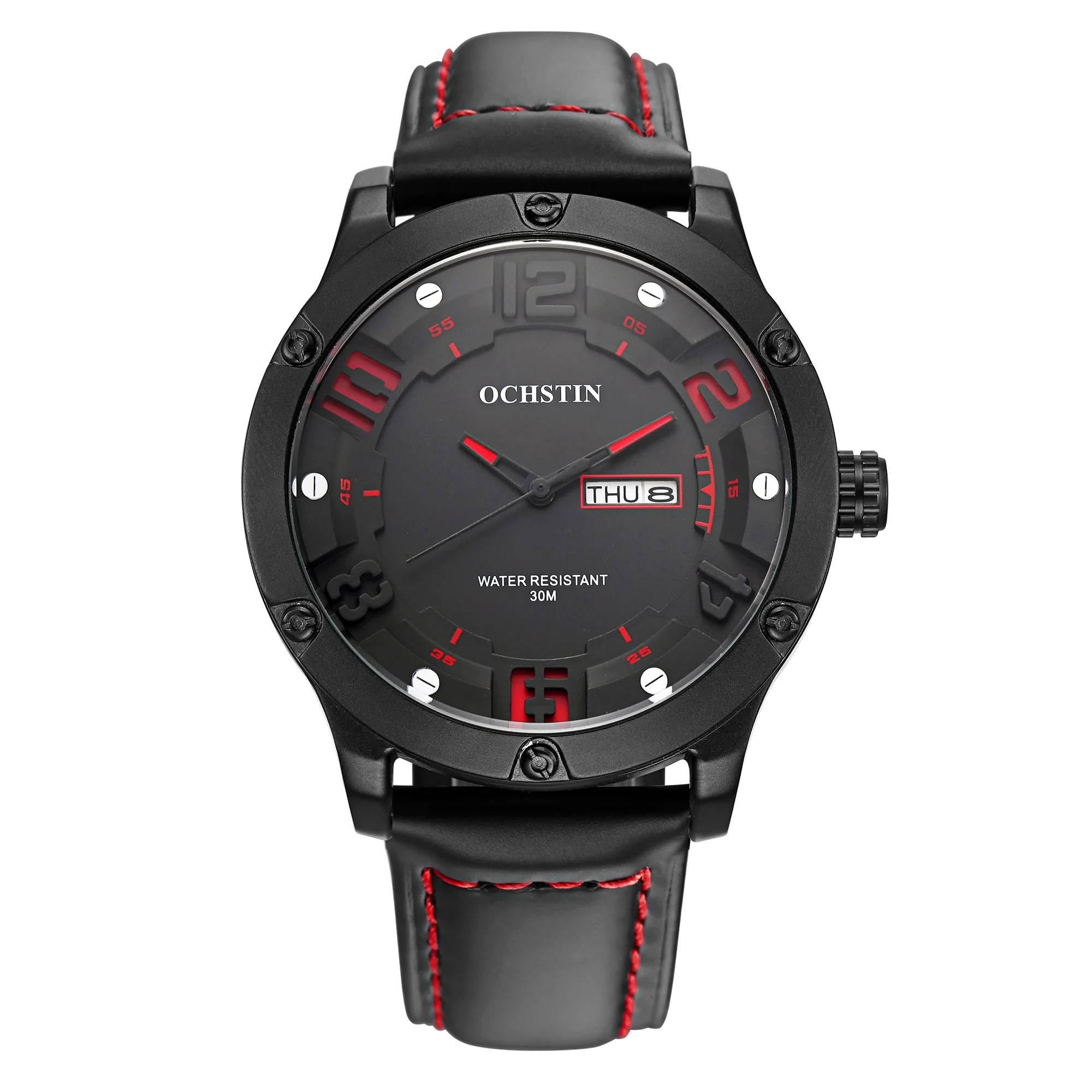 Ochstin Heren Horloge Quartz Chronograaf Horloges Waterdichte Lederen Nylon Riem Heren Horloges Leger Sport Toevallige Mannelijke Klokken