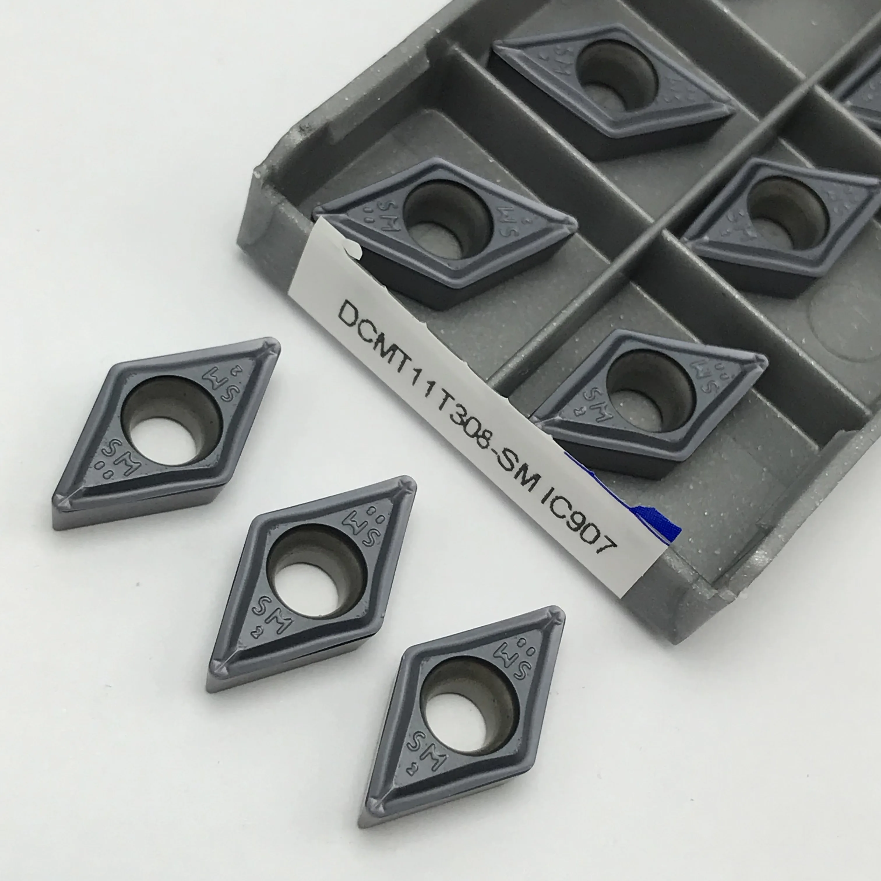 Imagem -03 - Carbide Insert Cutting Tool Ferramenta de Torneamento Interno Torno Cnc Alta Qualidade Dcmt11t304 Dcmt11t308 sm Ic907 Dcmt11t308