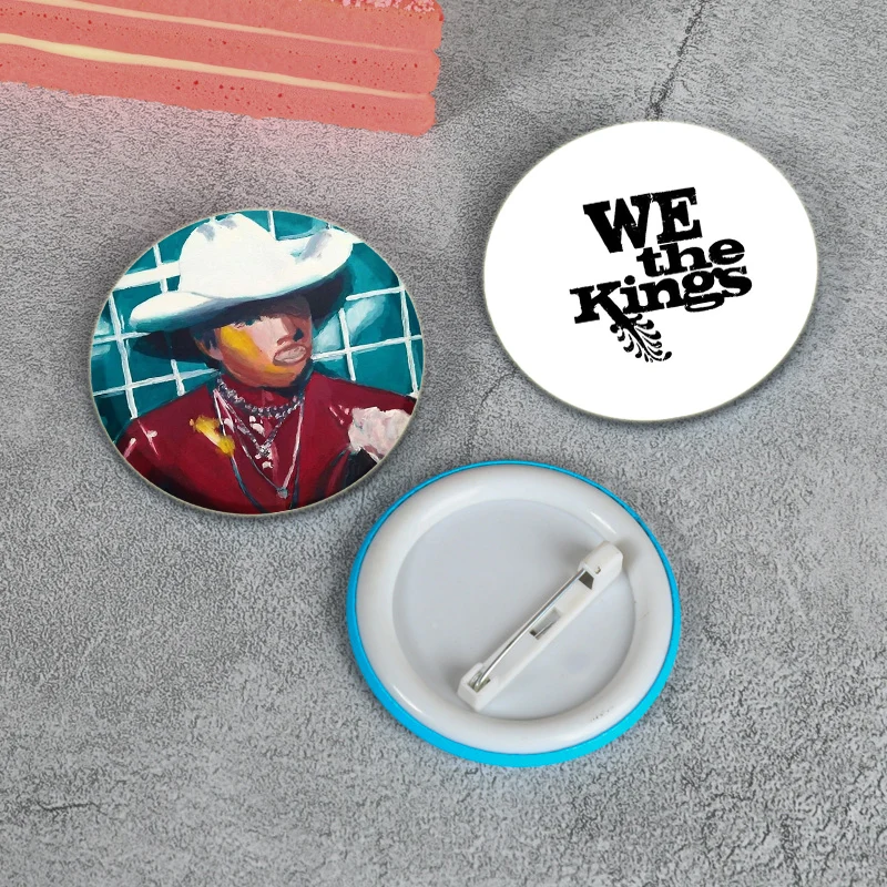 Round High Quality Pop Singer Badge Hip Hop Rap Music Album Cover Logo Brooches Accessories Fans Gifts Creative Soft Button Pins