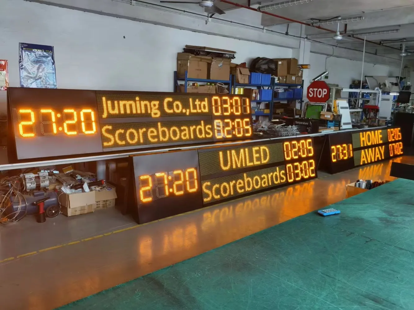 Wireless Remote Electronic LED Score Board for Basketball Volleyball Football Waterproof and IP65 Rated for Media Stands