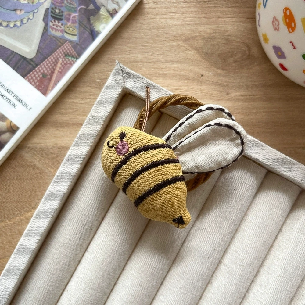 Bandas elásticas para el cabello de dibujos animados para niñas, accesorios para el cabello, bonito soporte para cola de caballo, lazo para el cabello de algodón para niños, bandas de goma para el cabello a la moda