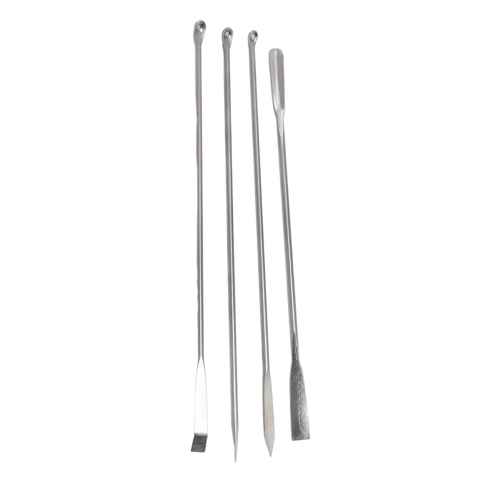 Laboratory Spatula Set 304 Stainless Steel  Spoon for Mixing with Storage Bag Stainless Steel Laboratory Spatula