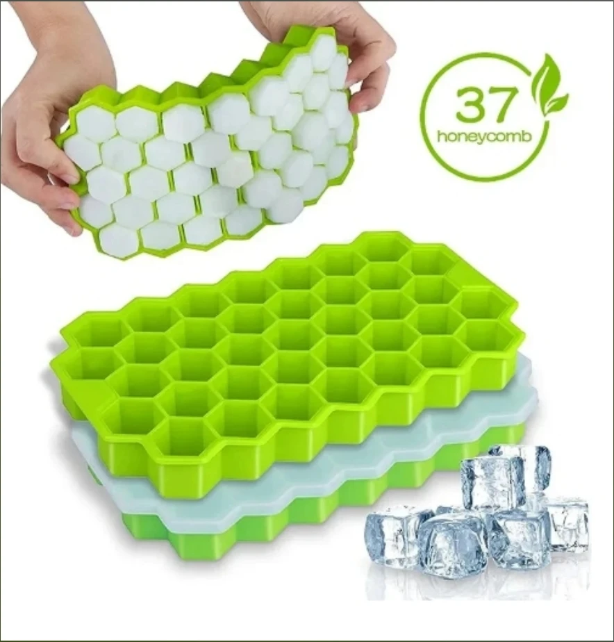 37 Lattice ice Cube Tray ice maker 1pcs Honeycomb cube Tray home DIY ice cube maker silicone ice rink great Honeycomb Ice mould