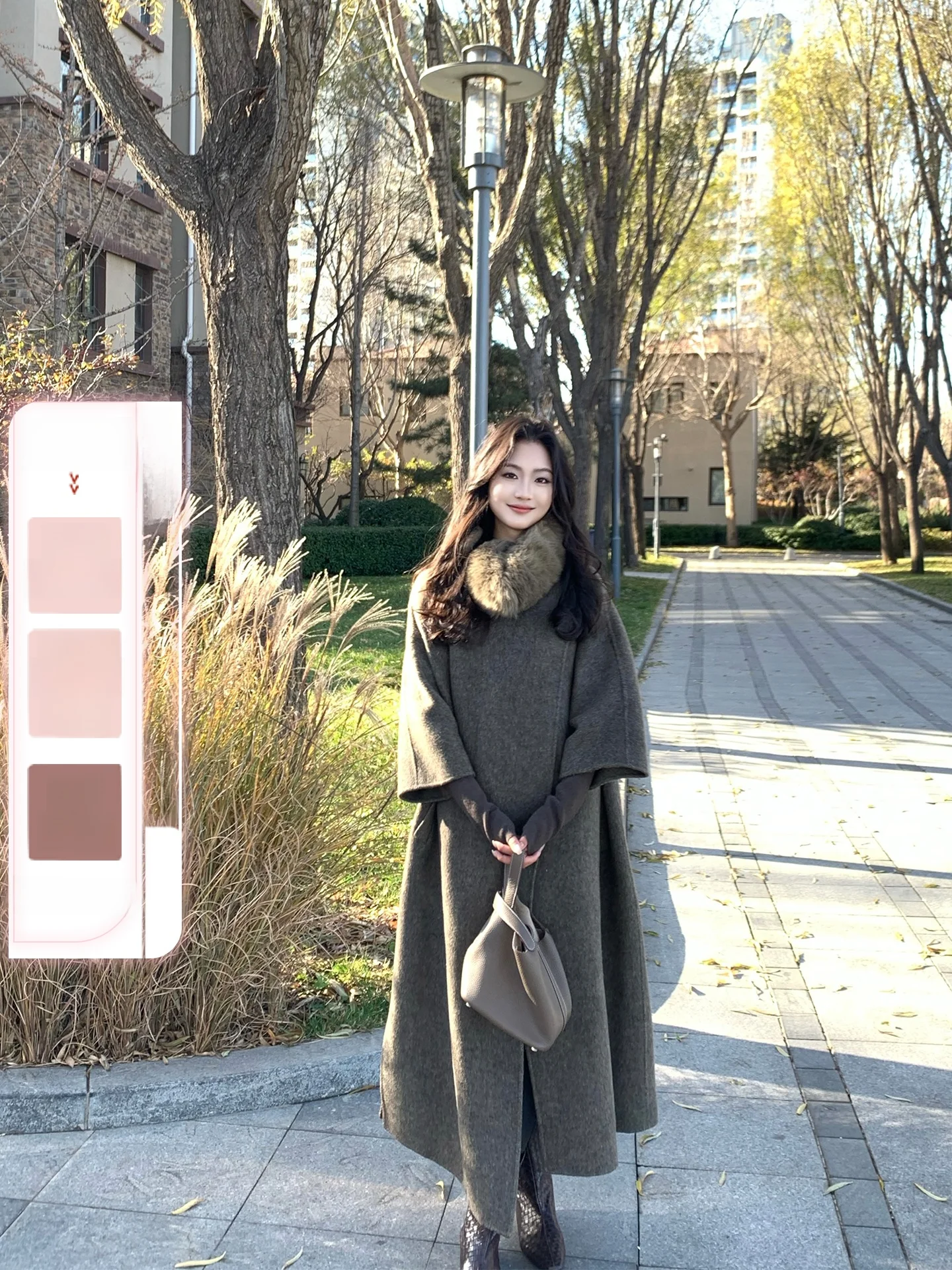 

Женское шерстяное пальто Ele Sle Tina Fairy "Fog Pine" с длинными рукавами, средней длины, для молодых женщин, зимняя мода, онлайн-продажа